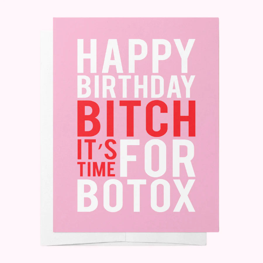 Botox Birthday Card
