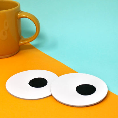 Googly Eye Coasters - Set of 4